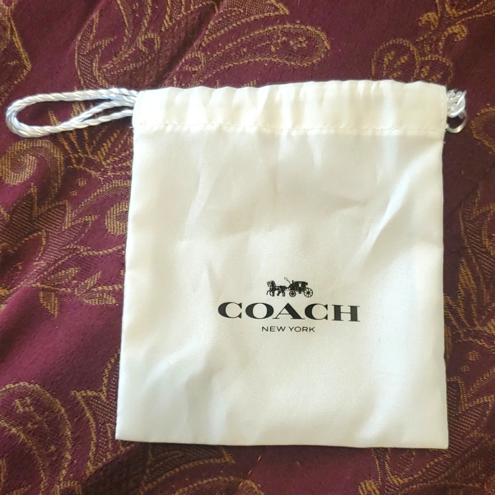 Coach Jewelry Dust Bag 💎  size -4.5" x 5"  vintage,  authentic perfect for 💍